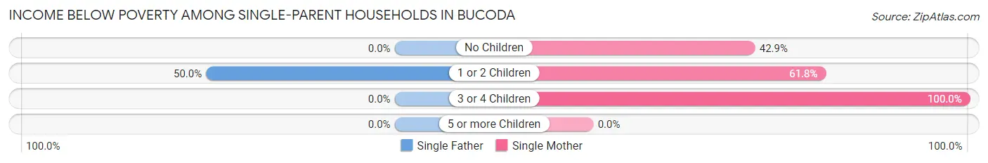 Income Below Poverty Among Single-Parent Households in Bucoda