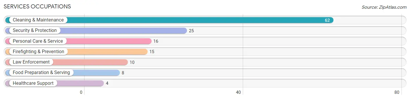 Services Occupations in Coulee Dam