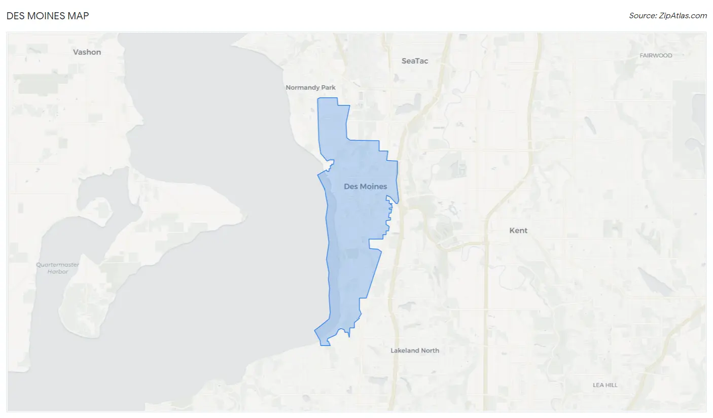 Des Moines Map