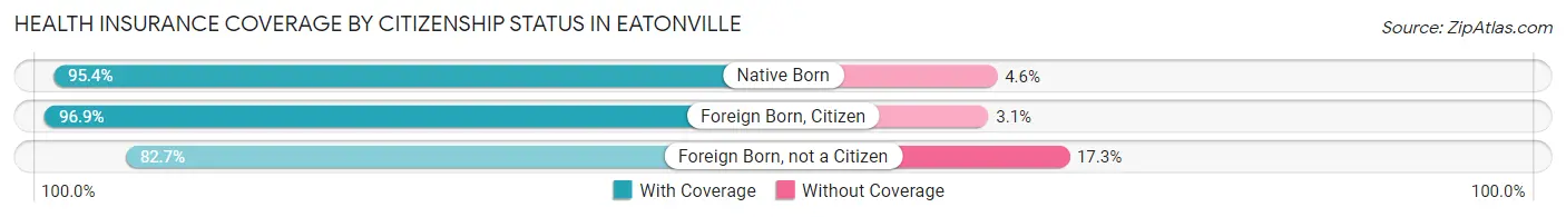 Health Insurance Coverage by Citizenship Status in Eatonville