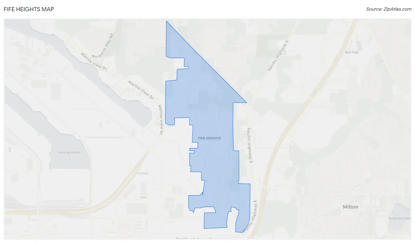 Fife Heights Map