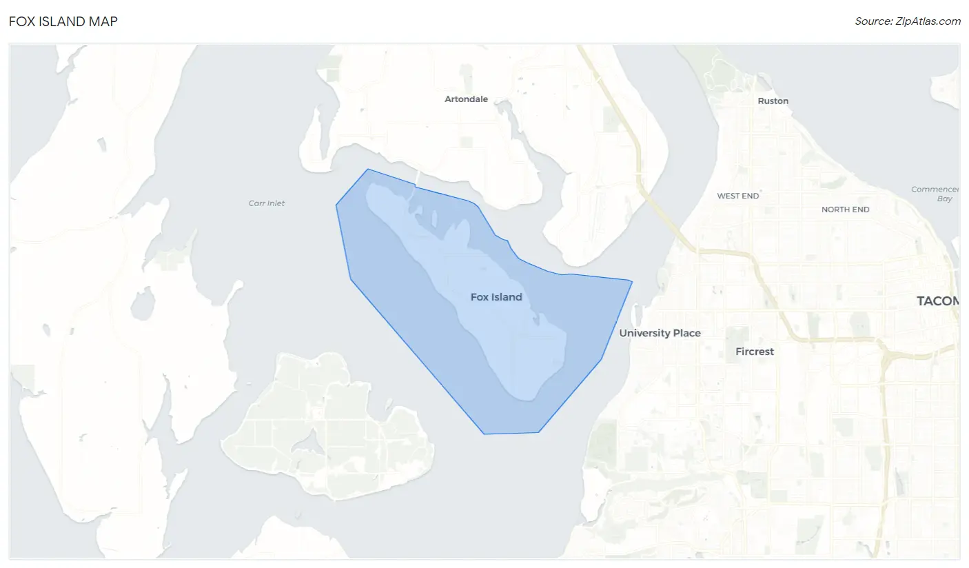 Fox Island Map