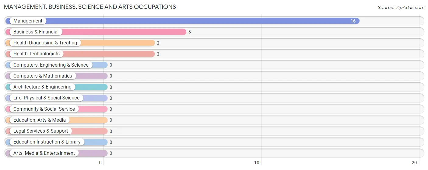 Management, Business, Science and Arts Occupations in Index