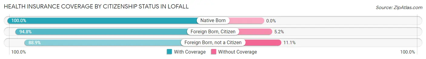 Health Insurance Coverage by Citizenship Status in Lofall