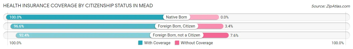 Health Insurance Coverage by Citizenship Status in Mead