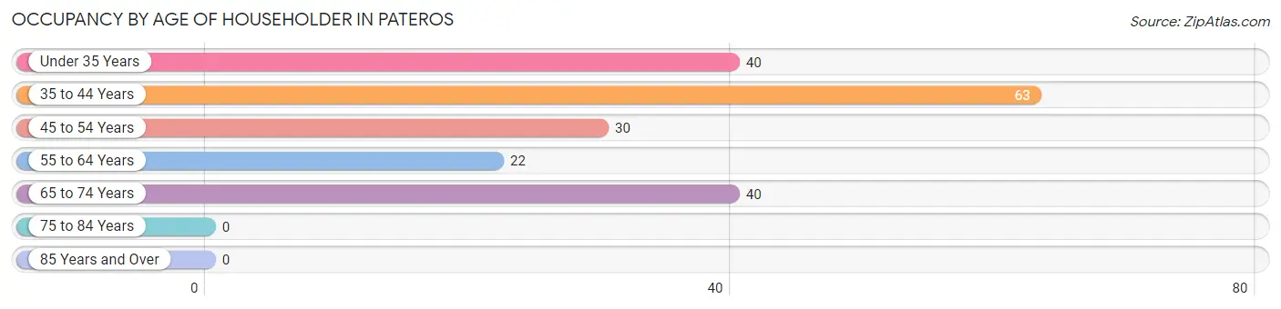 Occupancy by Age of Householder in Pateros