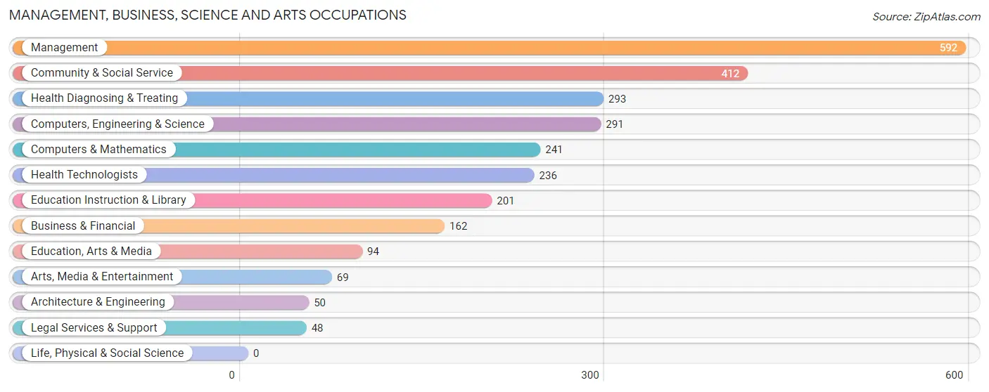 Management, Business, Science and Arts Occupations in Sumner