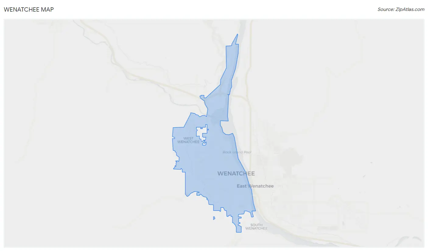 Wenatchee Map