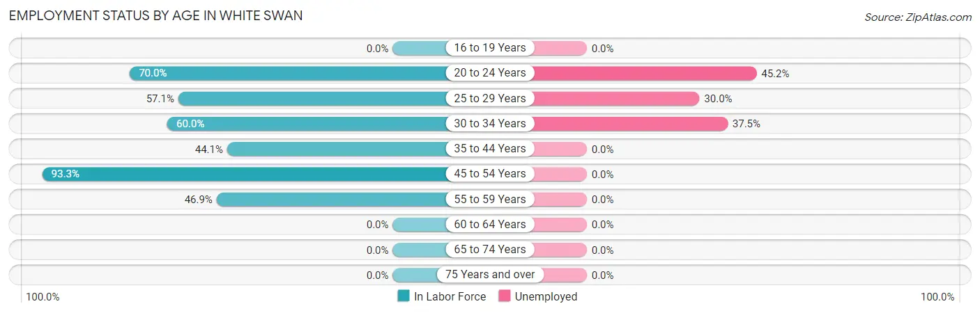 Employment Status by Age in White Swan
