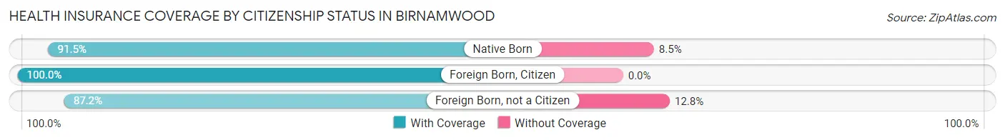 Health Insurance Coverage by Citizenship Status in Birnamwood