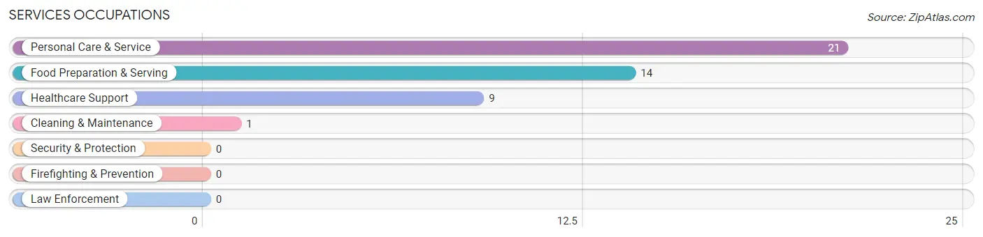 Services Occupations in Blue River