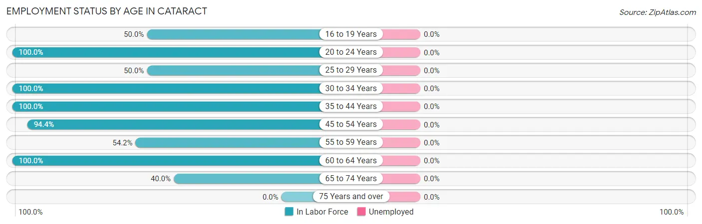 Employment Status by Age in Cataract