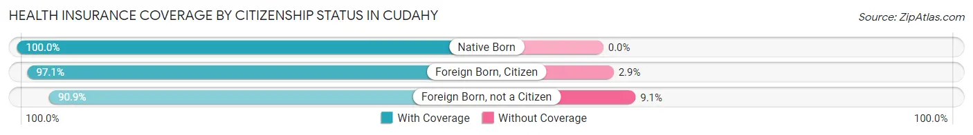 Health Insurance Coverage by Citizenship Status in Cudahy