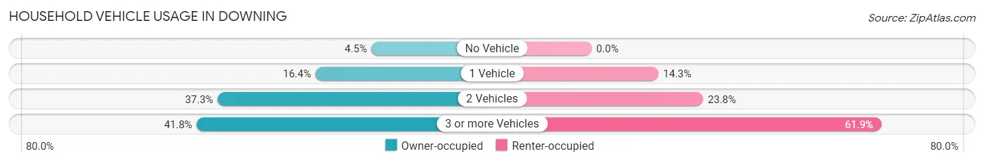 Household Vehicle Usage in Downing