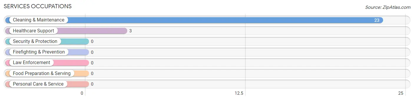 Services Occupations in Drummond