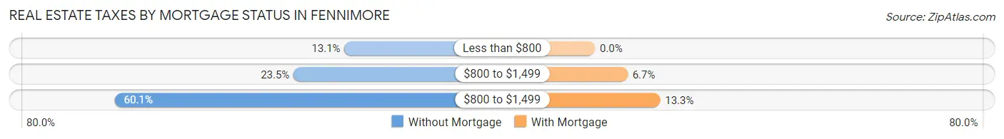 Real Estate Taxes by Mortgage Status in Fennimore