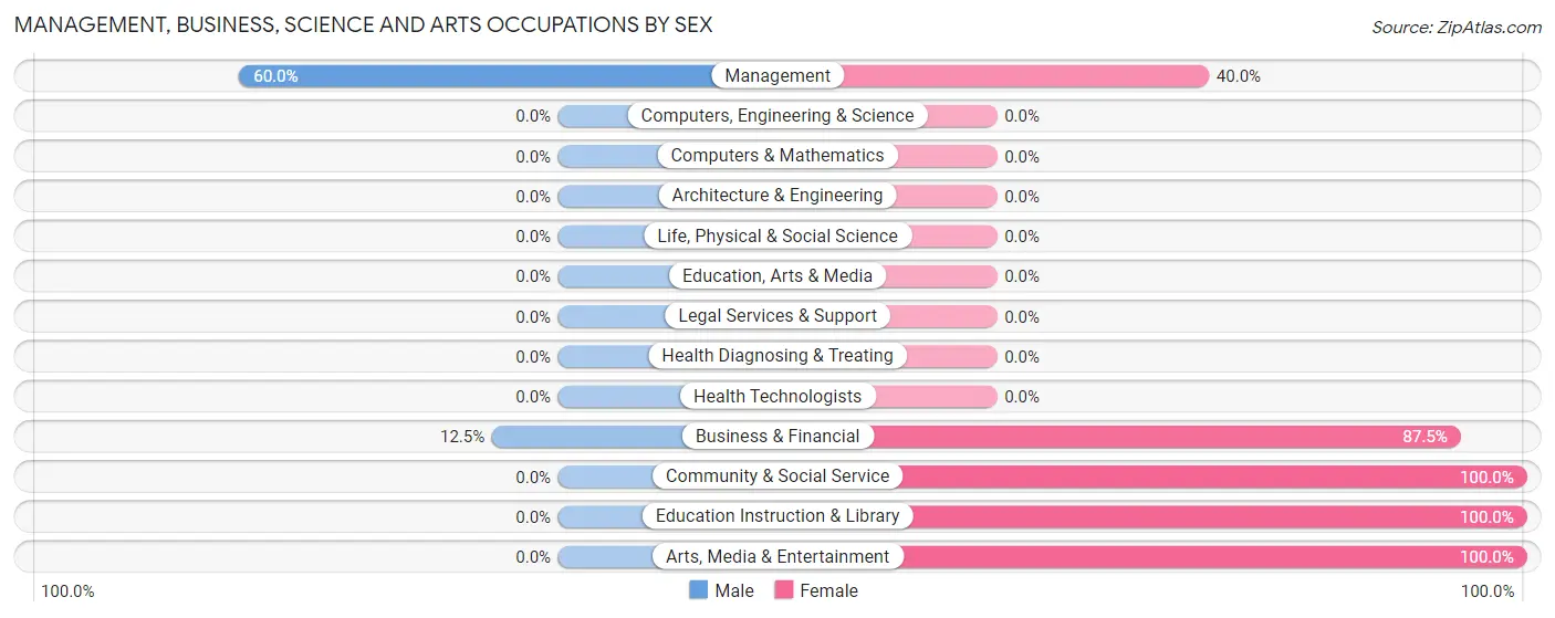 Management, Business, Science and Arts Occupations by Sex in Ferryville