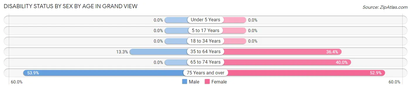 Disability Status by Sex by Age in Grand View
