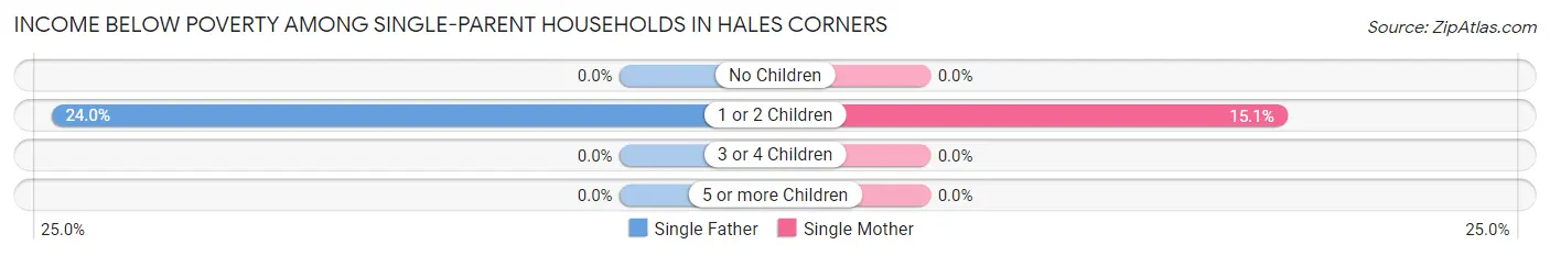 Income Below Poverty Among Single-Parent Households in Hales Corners