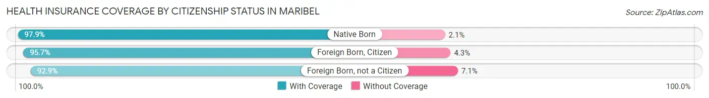 Health Insurance Coverage by Citizenship Status in Maribel
