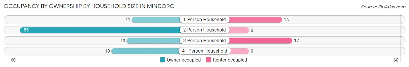 Occupancy by Ownership by Household Size in Mindoro