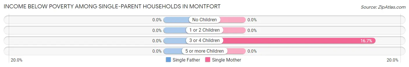 Income Below Poverty Among Single-Parent Households in Montfort
