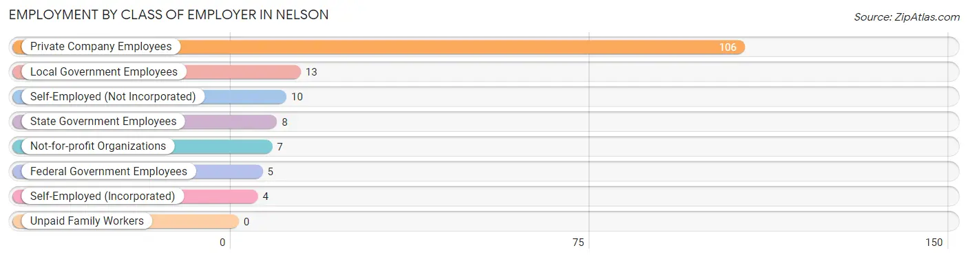 Employment by Class of Employer in Nelson