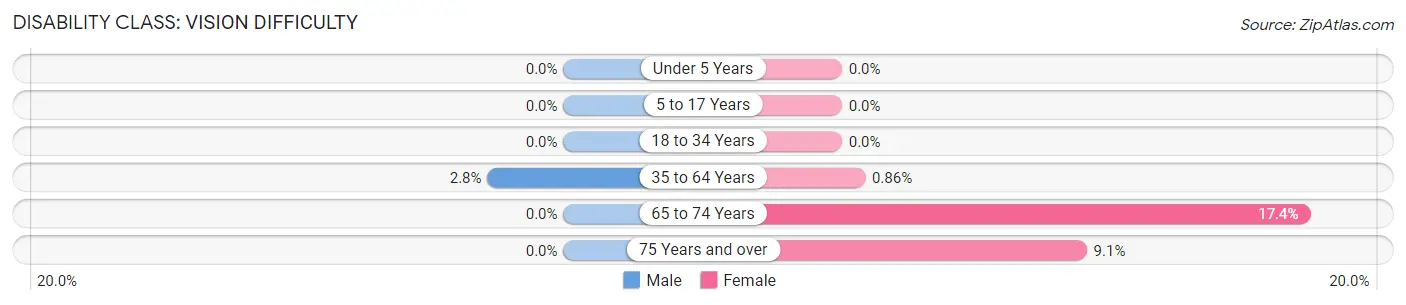 Disability in Neshkoro: <span>Vision Difficulty</span>