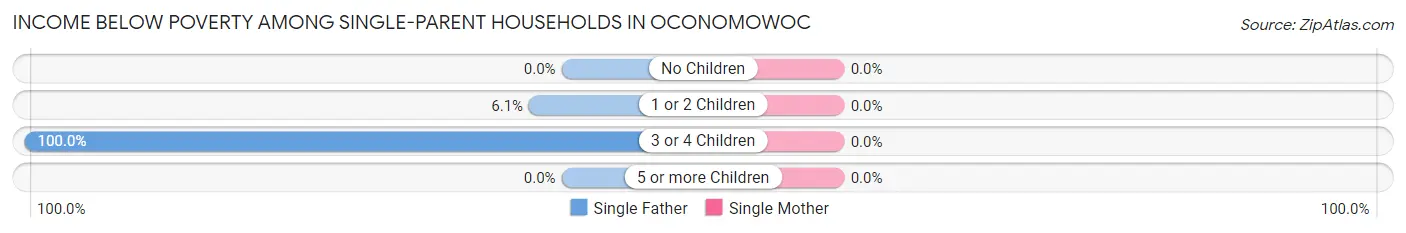 Income Below Poverty Among Single-Parent Households in Oconomowoc
