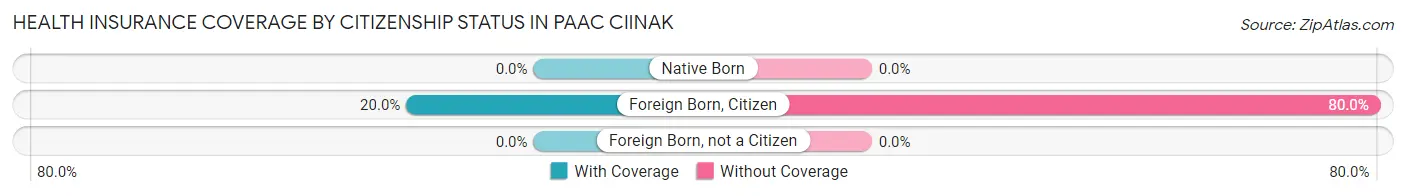 Health Insurance Coverage by Citizenship Status in Paac Ciinak