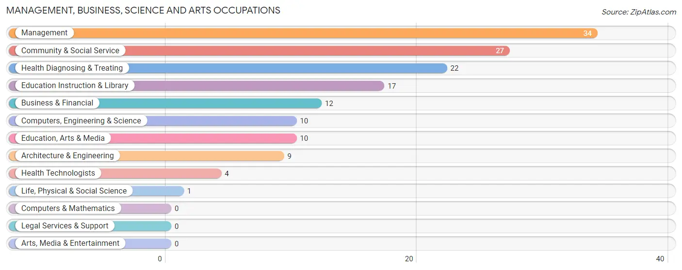 Management, Business, Science and Arts Occupations in Pepin