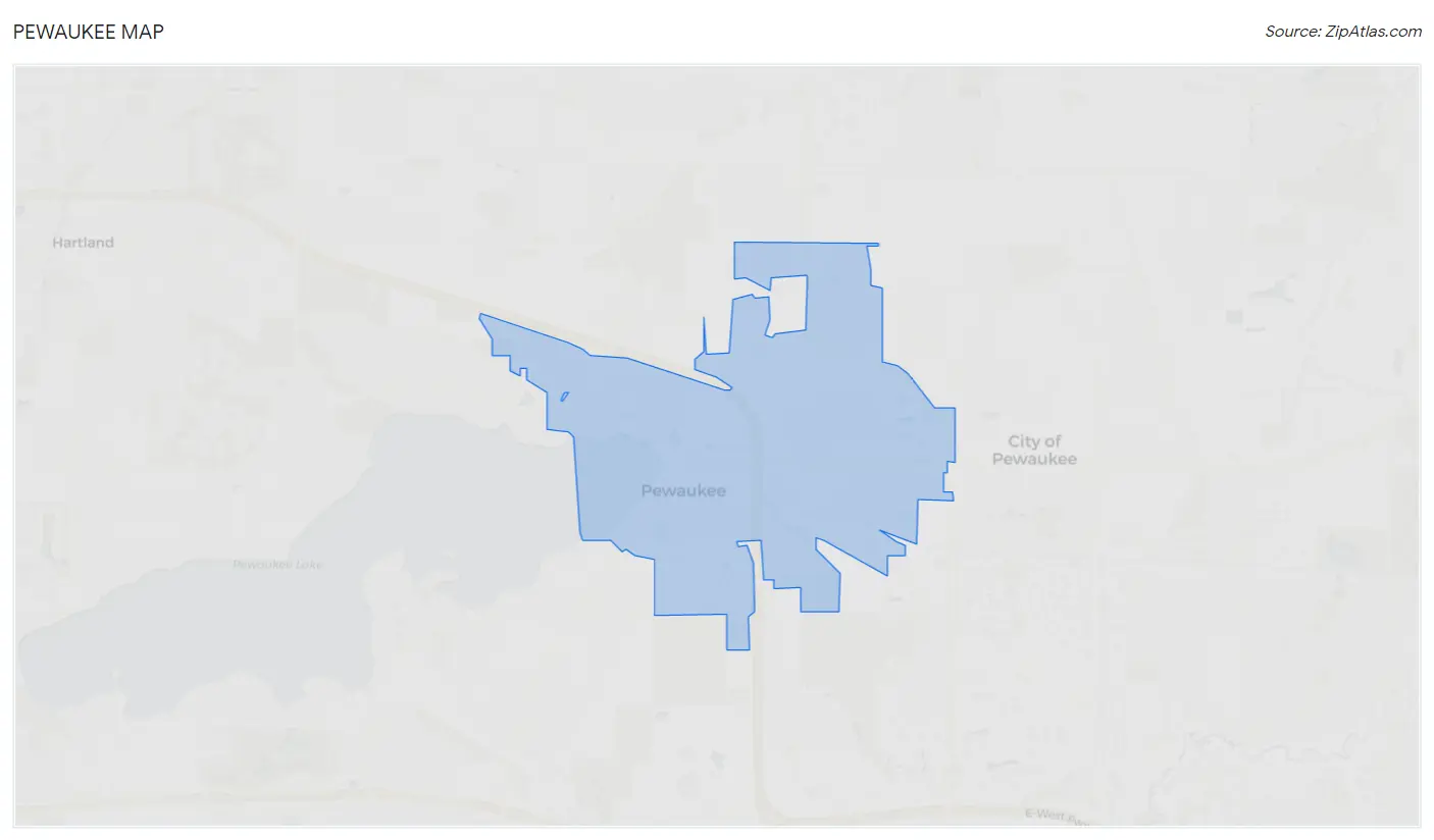 Pewaukee Map