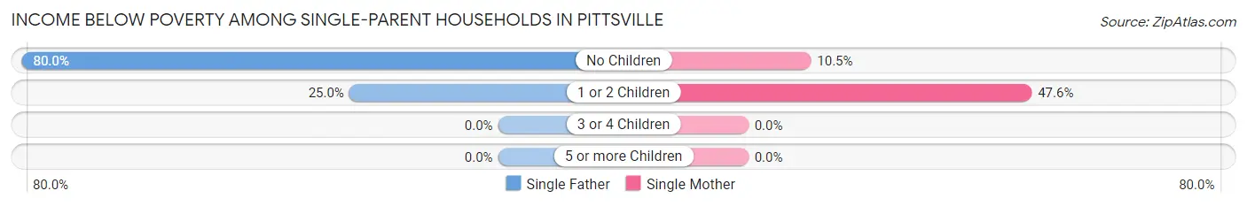 Income Below Poverty Among Single-Parent Households in Pittsville
