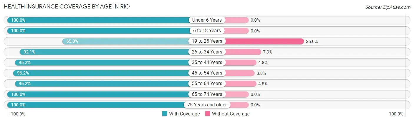 Health Insurance Coverage by Age in Rio