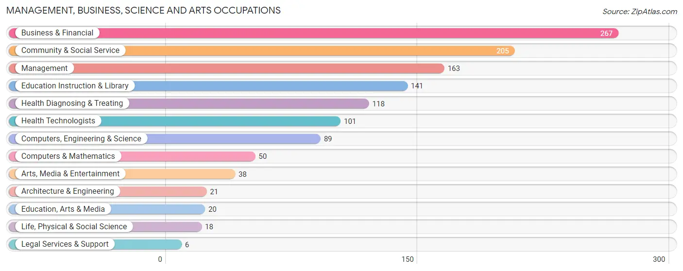 Management, Business, Science and Arts Occupations in Rothschild