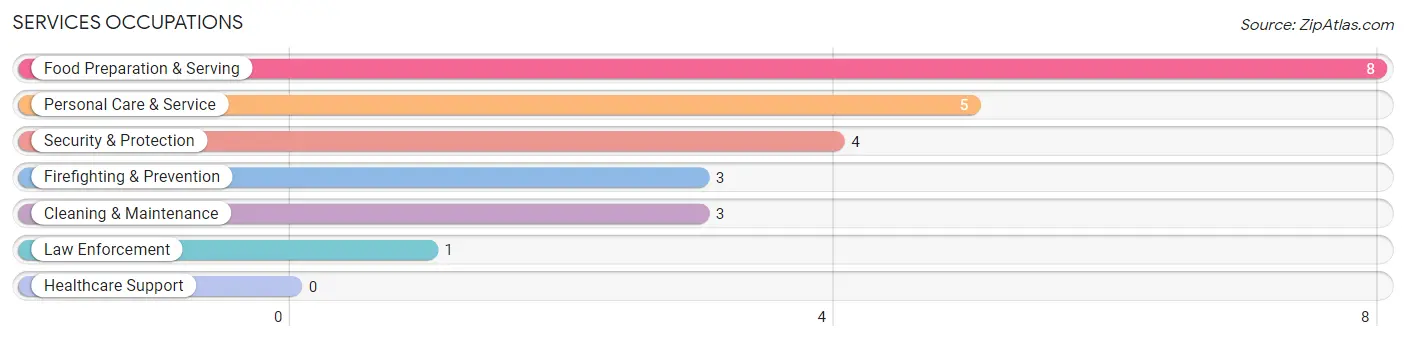 Services Occupations in Sayner