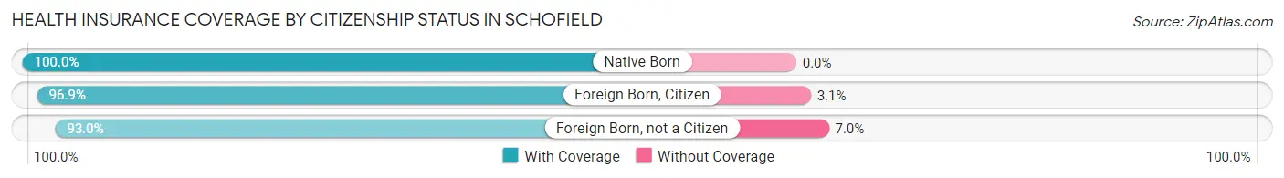 Health Insurance Coverage by Citizenship Status in Schofield