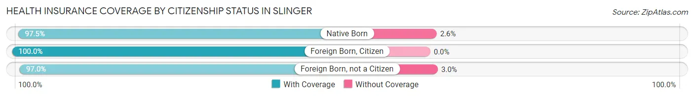 Health Insurance Coverage by Citizenship Status in Slinger