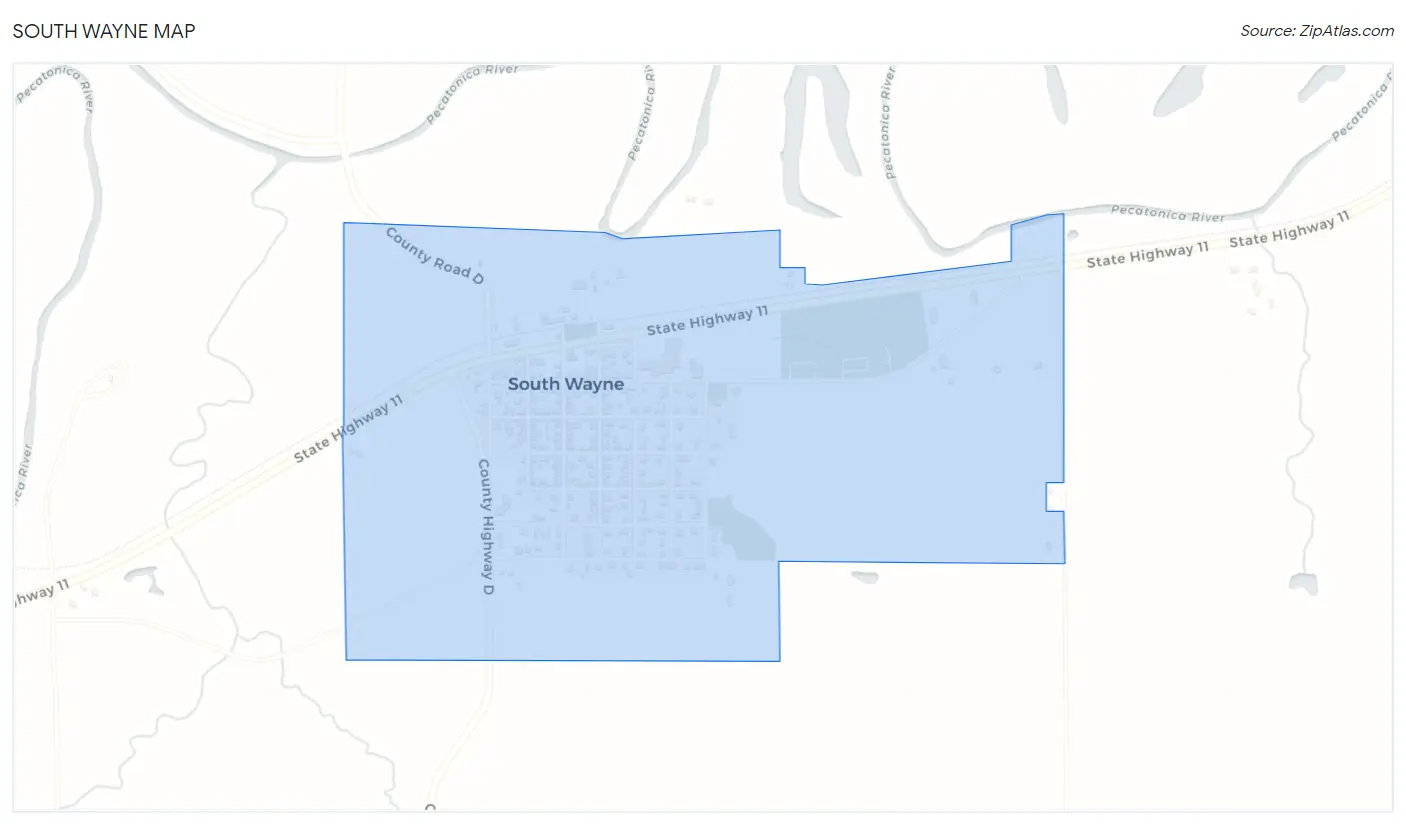 South Wayne Map