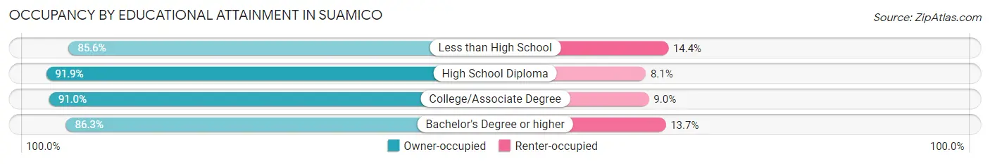 Occupancy by Educational Attainment in Suamico