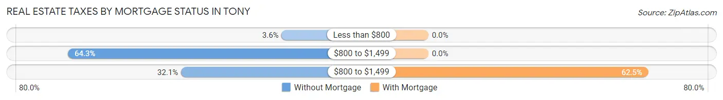 Real Estate Taxes by Mortgage Status in Tony