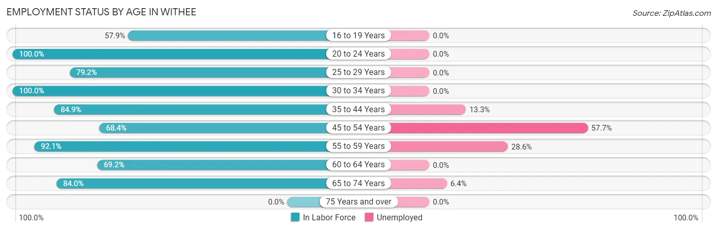Employment Status by Age in Withee