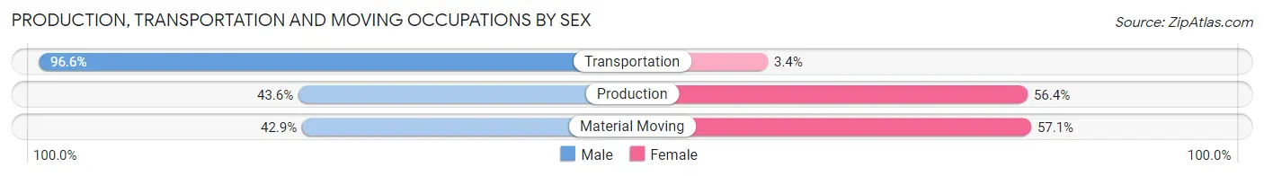 Production, Transportation and Moving Occupations by Sex in Withee