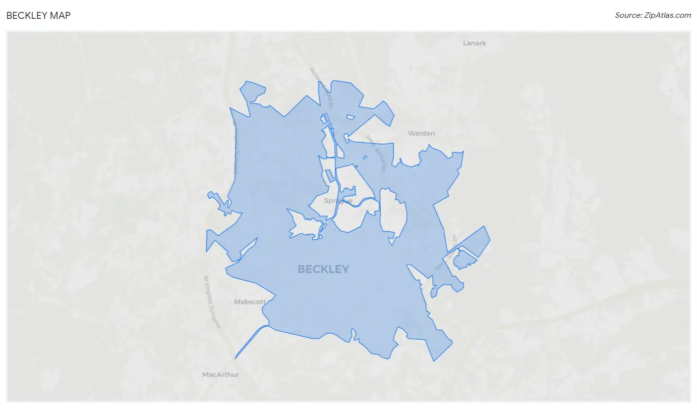Beckley Map