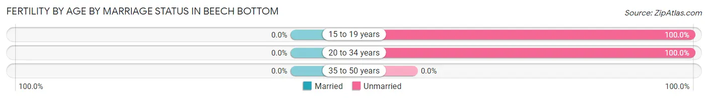 Female Fertility by Age by Marriage Status in Beech Bottom