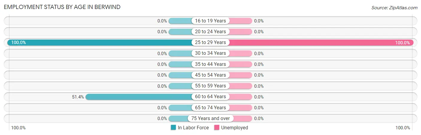 Employment Status by Age in Berwind