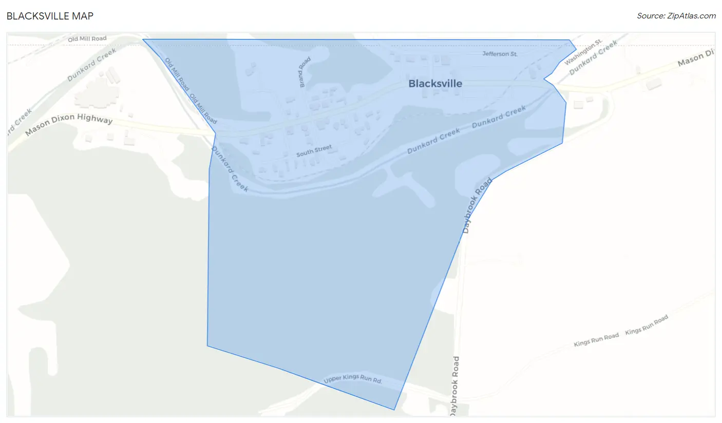 Blacksville Map