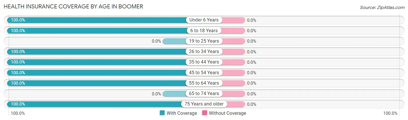 Health Insurance Coverage by Age in Boomer