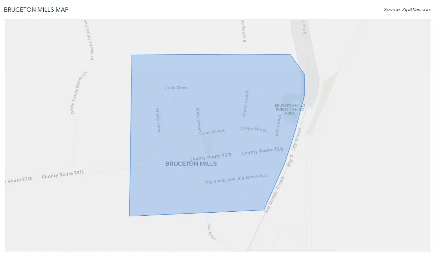 Bruceton Mills Map