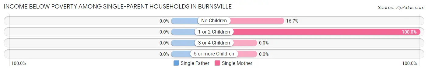 Income Below Poverty Among Single-Parent Households in Burnsville